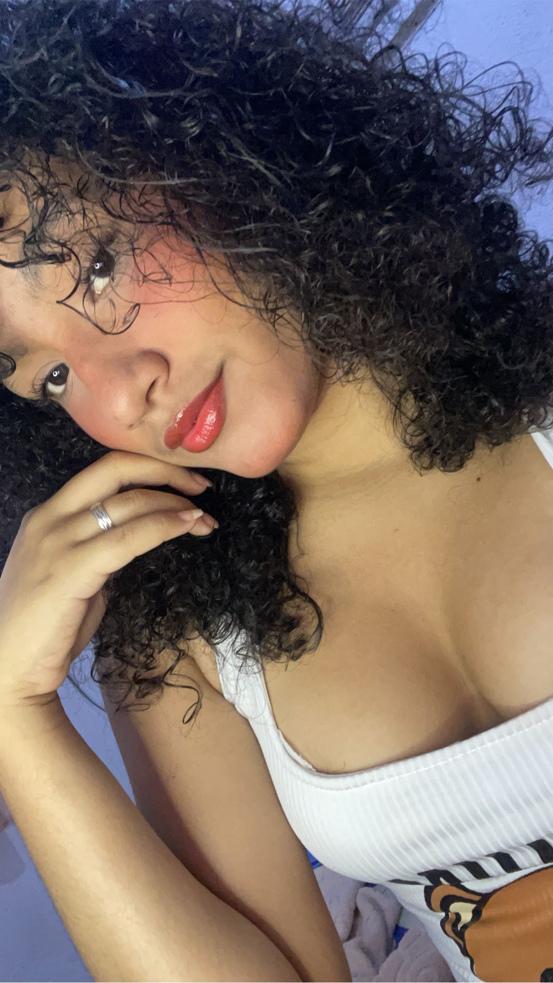 Browse women on a phone